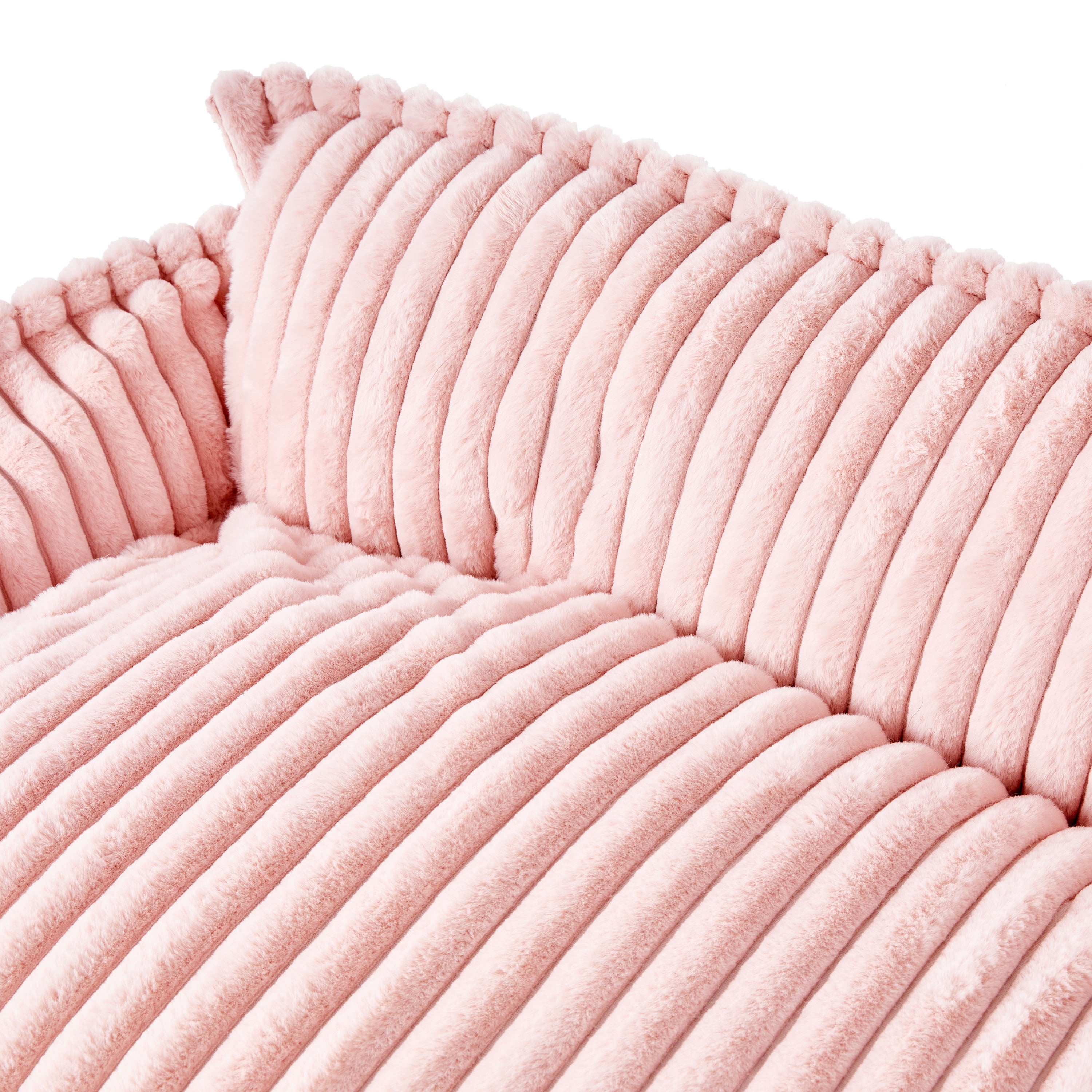 Vibrant Life Large Plush Cord Sofa Style Dog Bed, Pink, 28" x 38"