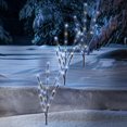 thumbnail image 3 of Holiday Time Lot de 3 Piquets Lumineux Scintillants, Bleu/ Blanc Froid, 3 of 4