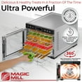 thumbnail image 3 of Magic Mill Pro Food Dehydrator Machine with Timer, Temperature Control, 7 Stainless Steel Trays, 3 of 7