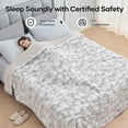 thumbnail image 4 of MARNUR Heated Blanket Queen,84"x90" Faux Fur Electric Blanket, Fast Heating with Dual Controllers,10 Heating Levels, 10 Hours Timer, Gray, 4 of 13