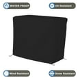 thumbnail image 4 of Bar Cart Cover 18 Oz Waterproof 100% Weather Resistant cart Cover with Air Pockets & Drawstring for Sung Fit (36"(H) x 40"(W) x 18"(D), Black), 4 of 6