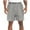 Gray, variant on MIUOWANP Men's Drawstring Elastic Waist Sport Shorts with Pockets Chessboard Print Quick-Dry Beach Half Pants Size XL(10)White