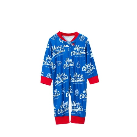 

Liliz Christmas Family Matching Pajamas Letters Print Tops with Pants