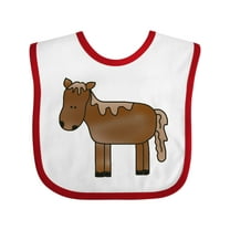 Inktastic Horse Boys or Girls Baby Bib
