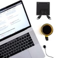 thumbnail image 3 of CTIRCHIU 4Pcs Desk Hole Grommets with Brush ABS Plastic Wire Covers for Home Office Furniture Black, 3 of 8