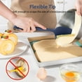 thumbnail image 5 of U-Taste 600°F High Heat Resistant Silicone Spatula Set of 3, BPA-Free Food Grade Kitchen Cooking Baking Mixing One Piece Seamless Flexible Rubber Scraper for Nonstick Cookware (Midnight Blue), 5 of 10