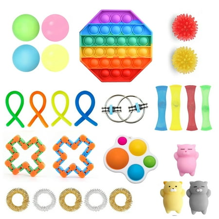 UPC: 0011586439016 | Fidget Toy Blind Box 27pc Assorted Fidget Gadgets For Kids Adults Teens