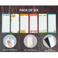 thumbnail image 5 of Inkdotpot Pack of 6 Funny Magnetic Dry Erase List For Fridge, Wipe Clean w/ NoStain, Quick Notes Shopping & Grocery List Whiteboard for Fridge, 8.75" x 3.8"(Cute Animals), 5 of 5