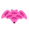 thumbnail image 4 of Hovilon Halloween Silicone Baking Mold, 6 Cavity Bat Shaped Chocolate Candy Cake Mold, Food Grade Silicone for Ice Cubes Soap, Spooky Party Supplies, Rose Red Non-Stick Reusable Tray, 4 of 6