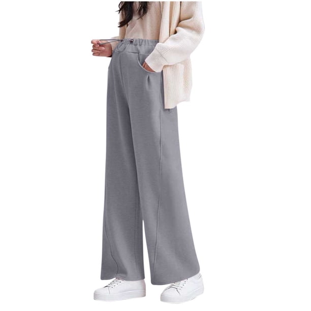 Pantalones de Cintura Elástica de la Maternidad de Color Sólido Pantalones Largos con Soporte Abdominal, Ropa Exterior Cómoda No Apretada