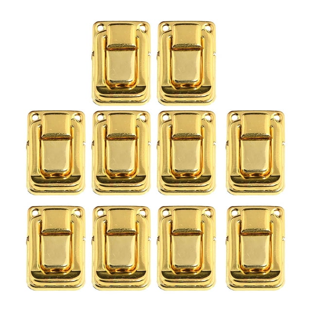 MYG 10PCS Retro Luggage Buckle Metal Lock Wooden Box Buckle Furniture Hardware