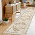 thumbnail image 5 of 2 x10ft Washable Hallway Runner Rugs, Non-Slip Soft Kitchen Rug Runner Laundry Room Rug, Vintage Floor Runner for Kitchen Entryway Laundry Room, 5 of 8