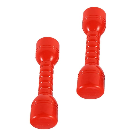 2pcs Kindergarten Morning Exercise Barbells Plastic Dumbbells Hand Bars