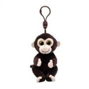 Ty Beanie Baby Bellies - MATTEO the Monkey (Plastic Key Clip - 4 Inch)