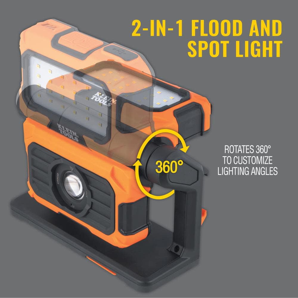 Klein Tools MODbox Rechargeable Dual Beam LED Work Light