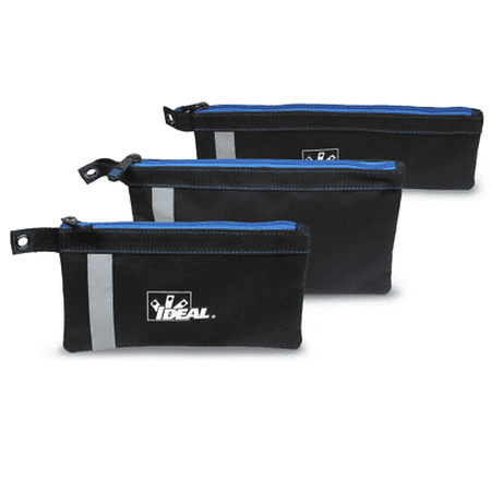 

Ideal 37-053 Pro Series Flat Zipper Pouch 3-Pack