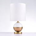 thumbnail image 5 of Pasargad Home Canova Metal & Crystal Table Lamp Lights, White & Clear, 5 of 5