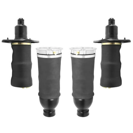 Elite Rear Wheel - Elite 4-15-129900-15-529901 Front and Rear 4 Wheel Air Spring Assembly Kit 2001-2004 Audi A6