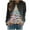 Multicolor, variant on Womens Tops Plus Size Christmas Santa Claus Printed Shoulder Length Long Sleeved Round Neck Shirt Multicolor