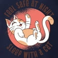 thumbnail image 3 of CafePress - Sleep With A Cat Long Sleeve T Shirt - Mens Hooded Shirt, 3 of 3