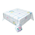thumbnail image 2 of YFYANG Square Polyester Table Cloth, 54" x 54" Reusable Table Cover Kitchen Dining Room Cute Flower Plaid Decorative Tablecloths for Tables of 2-4 People, 2 of 8