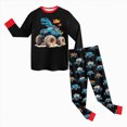 thumbnail image 5 of CAUYDY 24M 2T 3T 4T 5T Little Kid Boy Pajamas Child Clothing Fall Winter Long Sleeve Shirt and Pants Set Baby Sleepers Toddler Outfits for Boys Sizes 4-5 Years,Red, 5 of 6