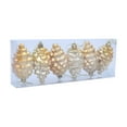 thumbnail image 2 of 6-Piece Christmas Tree Ornament Collection 3.7-Inch Pinecone Design Metallic Hanging Decorations Festive Holiday Home Party Display, 2 of 5