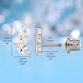 thumbnail image 4 of Limerencia Hypoallergenic Titanium F136 Screw In Flat Back Earrings Implant Grade G23 Tragus Helix Cartilage 20G Piercing for Women's Sensitive Ears, 4 of 6