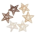 thumbnail image 2 of 12x Assorted Star Handmade Wicker Rattan Balls for Wedding Party Crafts 7cm, 2 of 8
