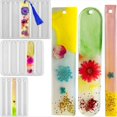thumbnail image 1 of Molde de Silicona para Marcapáginas de 3 Piezas con Borlas, 15 Cavidades, Forma de Rectangular, Marcapáginas, Molde de Resina para Manualidades, 1 of 9