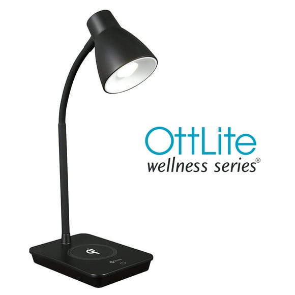 OttLite Wellness Series® Infuse LED Desk Lamp with Wireless and USB Charging