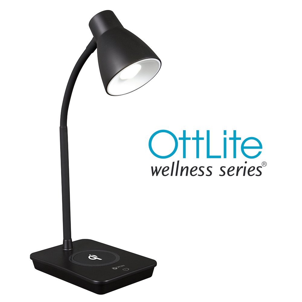 OttLite Wellness Series® Infuse LED Desk Lamp with Wireless and USB