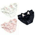 thumbnail image 5 of 1. Kitten Bowknot Accent Women's Furry Panties Japanese Cosplay Lingerie with Pearls Underwear Briefs, 5 of 9