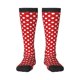 thumbnail image 1 of Fotbe Red Polka Dot Calcetas Divertidas Estampadas para Hombre y Mujer, Calcetas de Algodón hasta la Rodilla para Caminar, Correr, Enfermería y Embarazo, 1 of 6