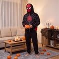 thumbnail image 4 of Moonsky Spider Cosplay Hoodie, Full Zip Face Mask Sweatshirt Streetwear Jacket for Theme Party, 4 of 6