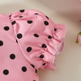 thumbnail image 4 of TAIAOJING Toddler Girls Short Sleeve Dot Prints Coat Tops Skirts Outfits Sets Boho 18-24M, 4 of 6