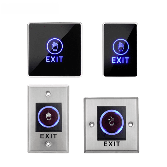 Interruptor de control de acceso táctil, panel tipo 86 de montaje abierto, tira de apertura de puerta, inducción automática sin presionar el botón de control de acceso