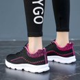 thumbnail image 4 of Women Shoes 212 Sneakers Low Top Breathable Casual Sneakers Lightweight Sports Women Shoes Hot Pink 7, 4 of 8