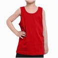 thumbnail image 2 of NIEWTR Boys Tank Tops Kids Plain Sleeveless Athletic Slimming T Shirts Basic Tops Undershirts Crewneck Tanks Breathable Vests 5-14 Years Boy(A-Red,2-3 Years), 2 of 5