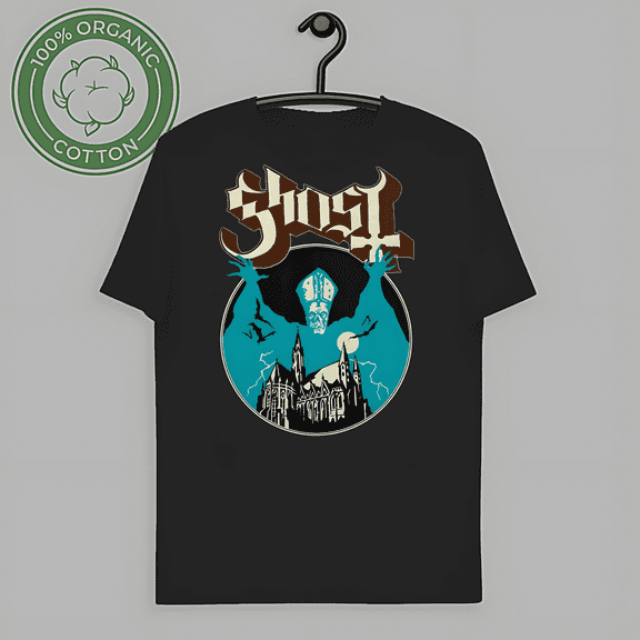 RARE Ghost Band T-Shirt for Men Vintage Cotton Tees Crew Neck Short Sleeve T Shirts-TH60098