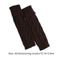 thumbnail image 4 of Ounissouiy 1 par de calentadores de piernas de diferentes colores Calcetines largos de vida útil Negro Suministros térmicos Café Profundo Ounissouiy HA059249-04, 4 of 5