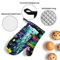 thumbnail image 3 of Daiia New York City Pattern Oven Mitts and Pot Holders 4 pcs Set,High Heat Resistant 500 Degree Extra Thicken Long Kitchen Cotton Oven Glove, 3 of 6