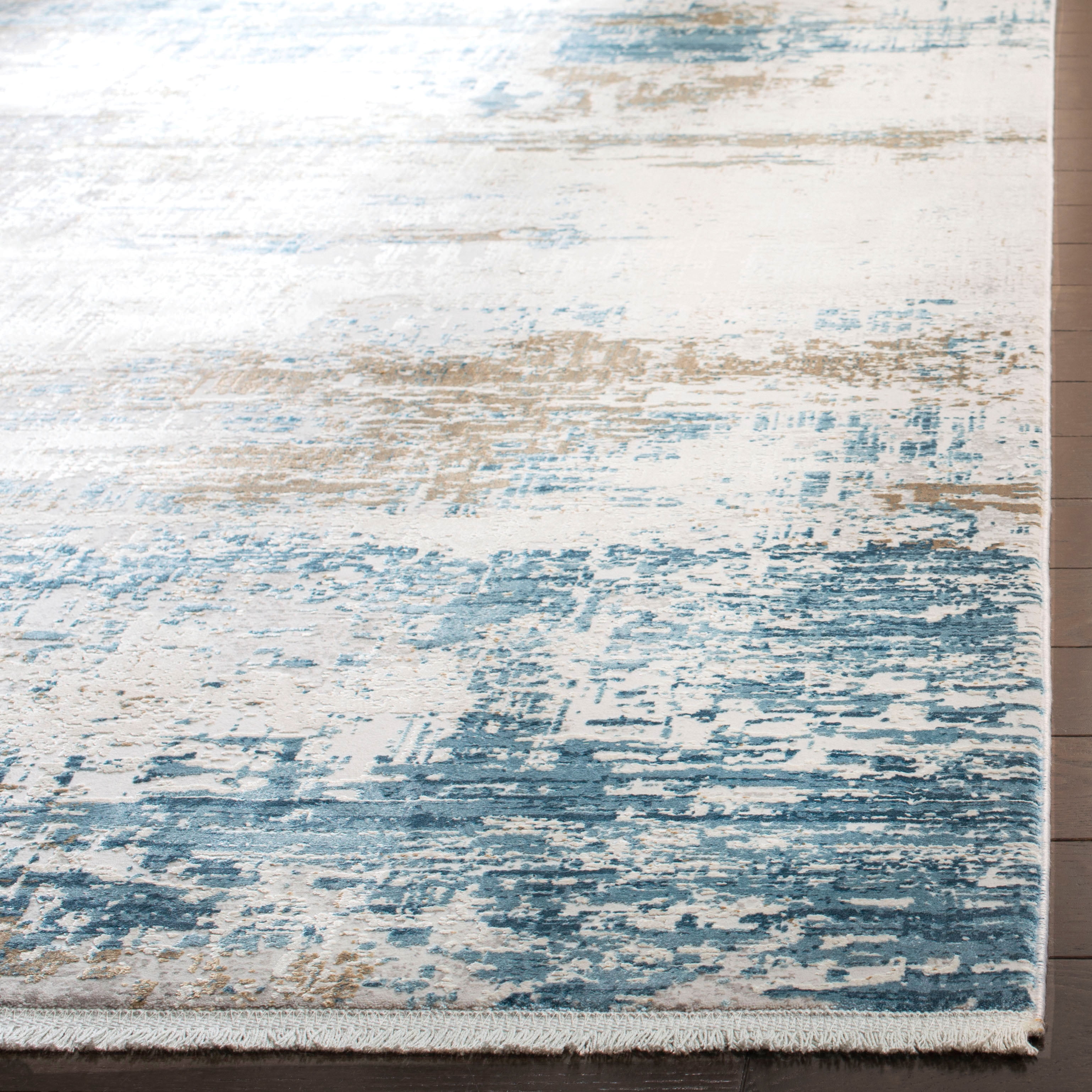 Safavieh Eclipse Earnestine Abstract Area Rug, Beige/Blue, 5'3" x 7'6"