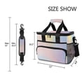 thumbnail image 3 of FORMRS Insulated Cooler Bag 24 Cans Capacity Soft Leakproof Lunch Box with Side Pockets, Pink Wavy Striped, 3 of 7