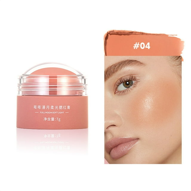 Aursykel Creamy Powder Blush Rouge with Soft Mist Effect Easy to Apply for Beginners Enhances Skin Tone Compact for Travel 32g Blusher with Natural Finish for Perfect Makeup