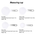 thumbnail image 2 of AMERTEER Kitchen 4pcs/Set Graduated Measuring Spoon Cup Stainless Steel PP Baking Measurement Tool White Measuring Cup, 2 of 8