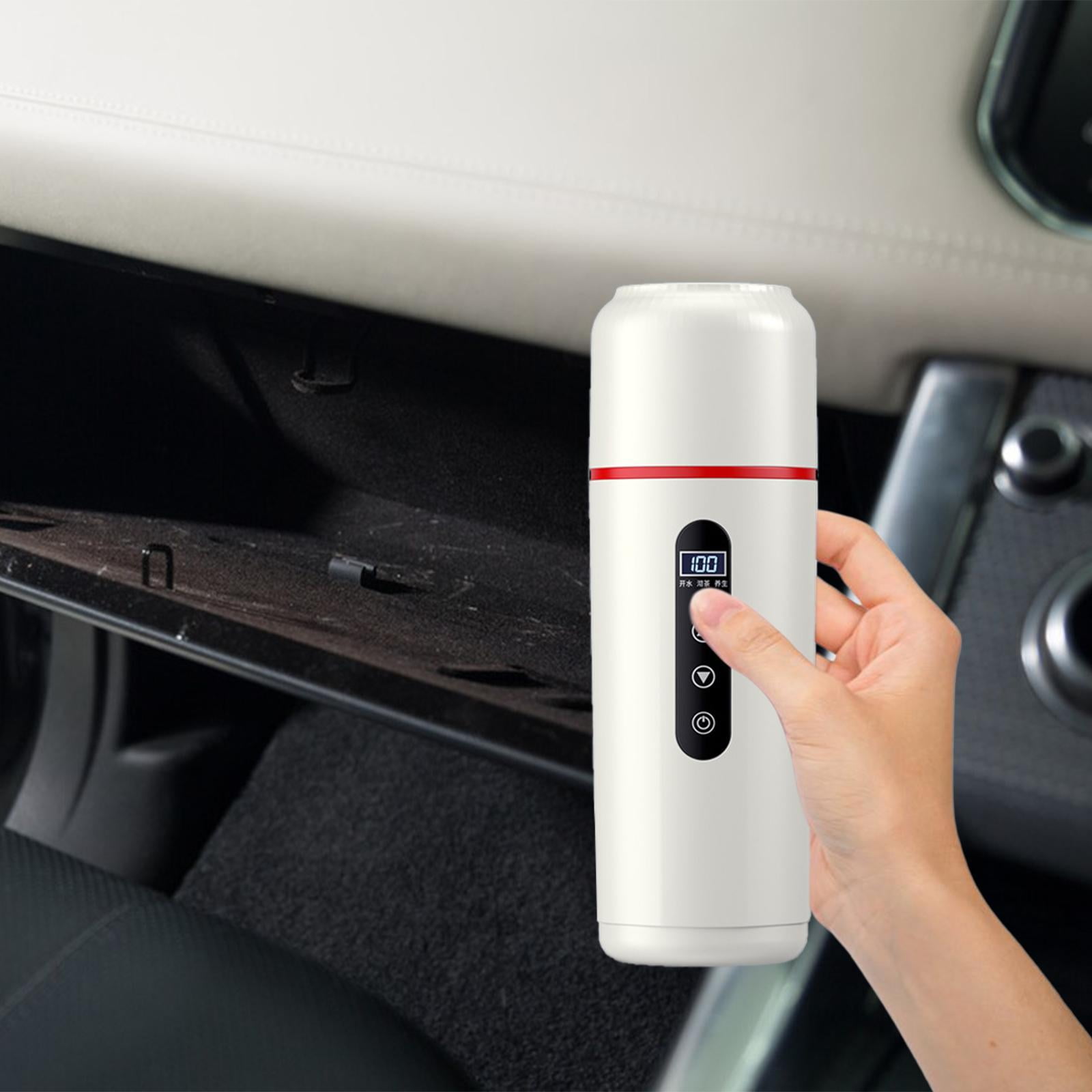 Fiocias Car Heating Travel Cup Car Electric Kettle Car Cup Warmer 12V/24V Car Heated Mug Style C