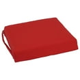 thumbnail image 2 of Blazing Needles Indoor 16" x 16" Twill Chair Cushion, Ruby Red, 2 of 3