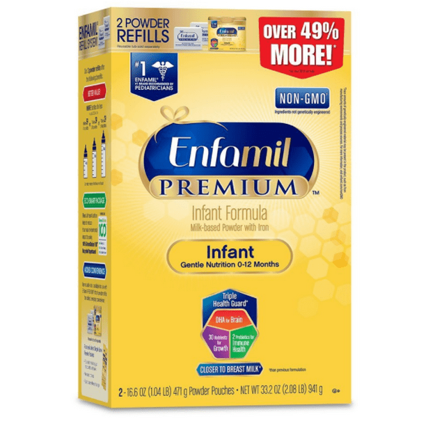 Enfamil Infant baby formula  oz Refill Box (Pack of 4) 