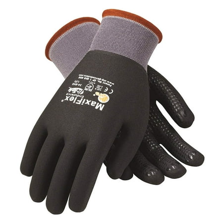 Dotted Palm Grip G-TEK Maxiflex Endurance 34-846 Seamless Knit Coated Gloves (Medium), MaxiFlex Endurance Features Dotted Palm for Better Grip and Wear By PIP ()